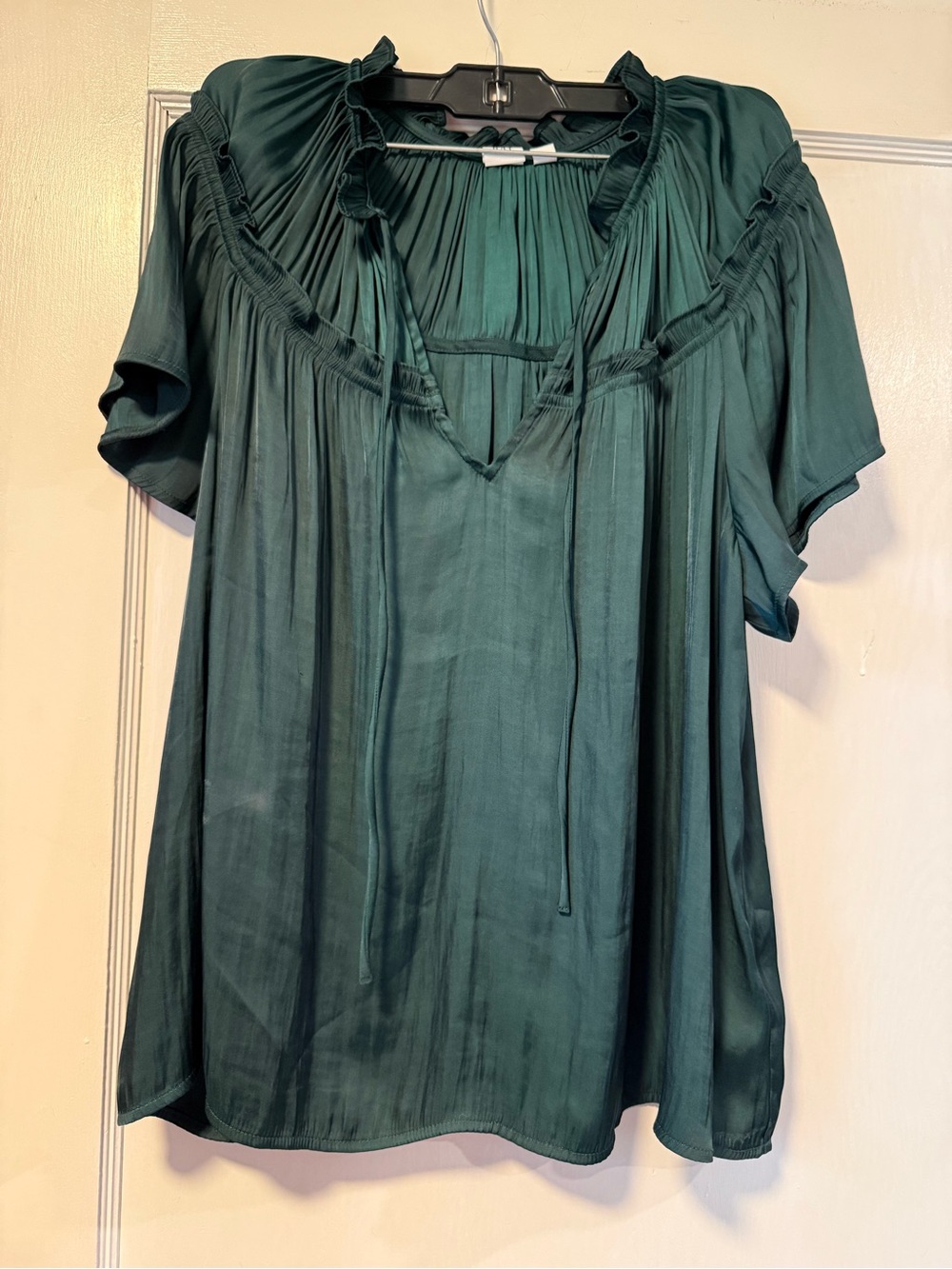 GAP Deep Emerald Short Sleeve Blouse